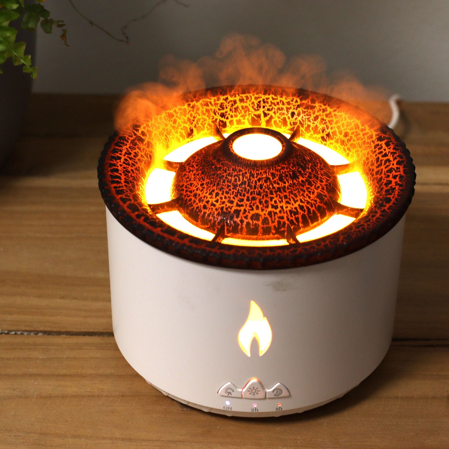 Difusor de Aroma Médio com Efeito Vulcão (tomada) Duas Cores