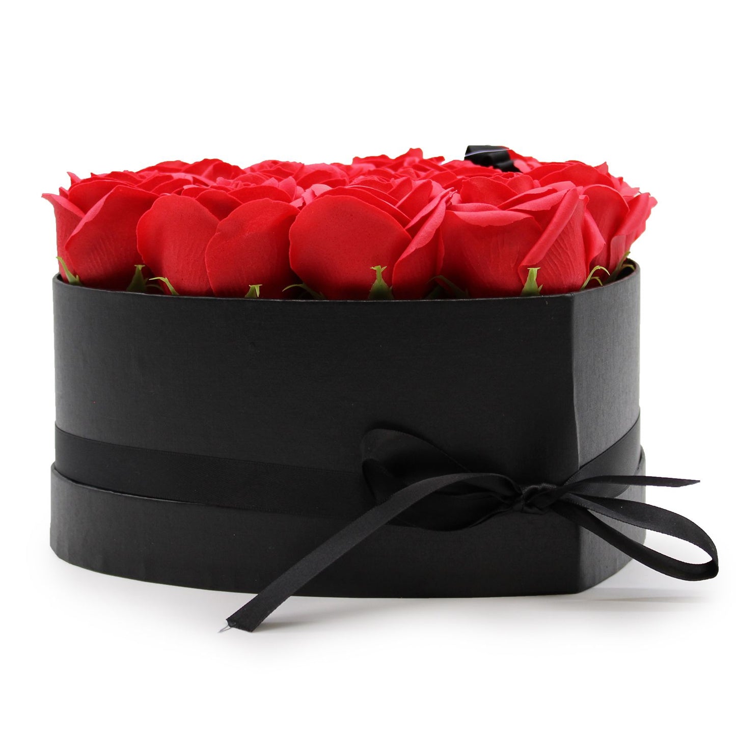 Caixa de Presente - Flores de Sabão 13 Rosas Vermelhas - Coração