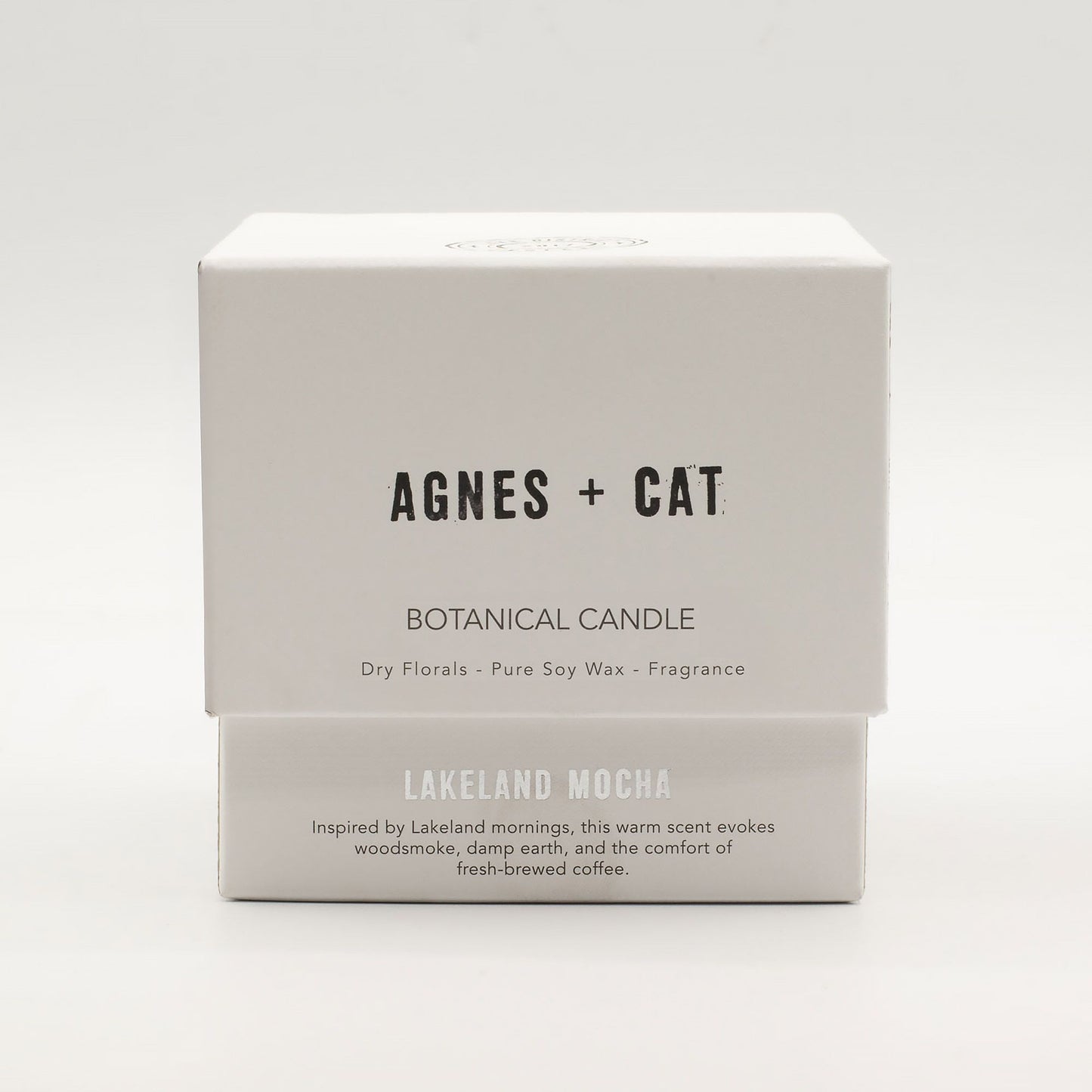 Agnes + Cat Vela de Cera de Soja Botânica - Lakeland Mocha