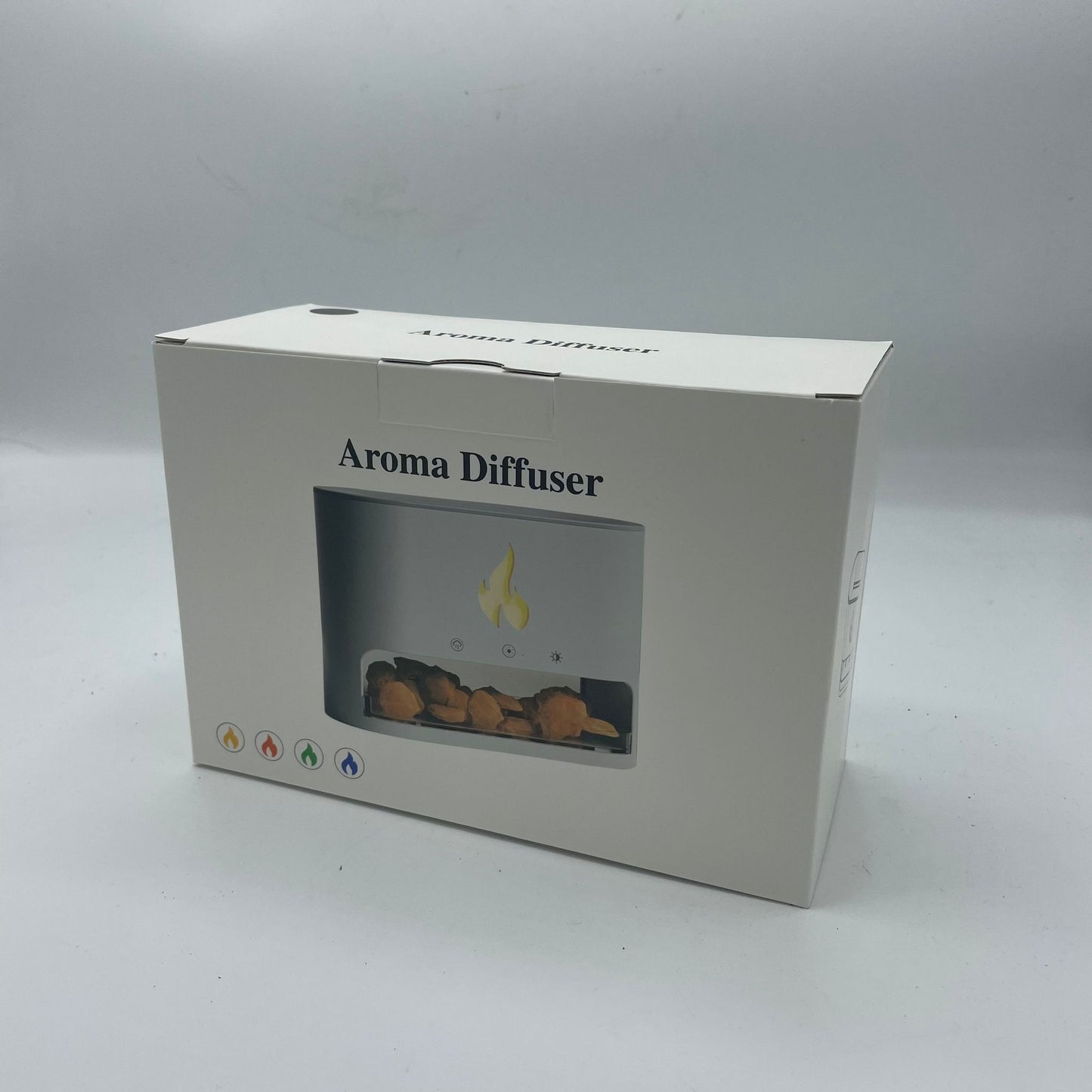 Difusor de Aroma Blaze - Câmara de Sal dos Himalaias - USB-C - Efeito Chama (Sal incluído)