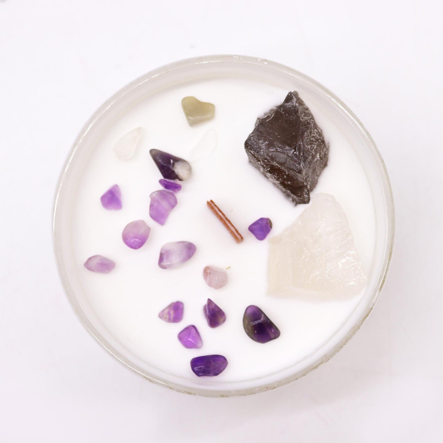 Vela de Cristal de Chakra - Chakra da Coroa