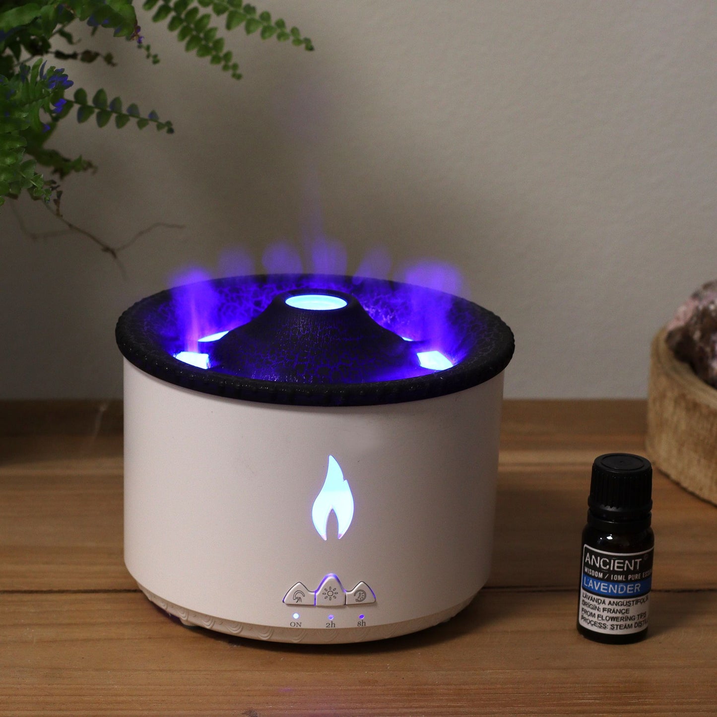 Difusor de Aroma Médio com Efeito Vulcão (tomada) Duas Cores