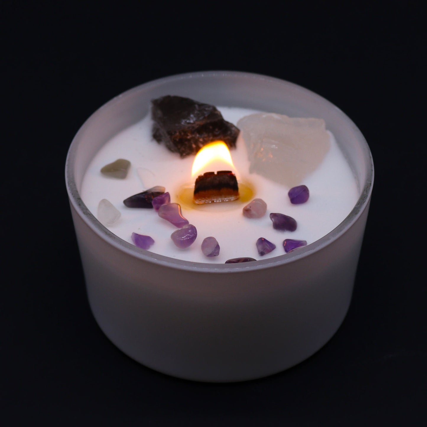 Vela de Cristal de Chakra - Chakra da Coroa