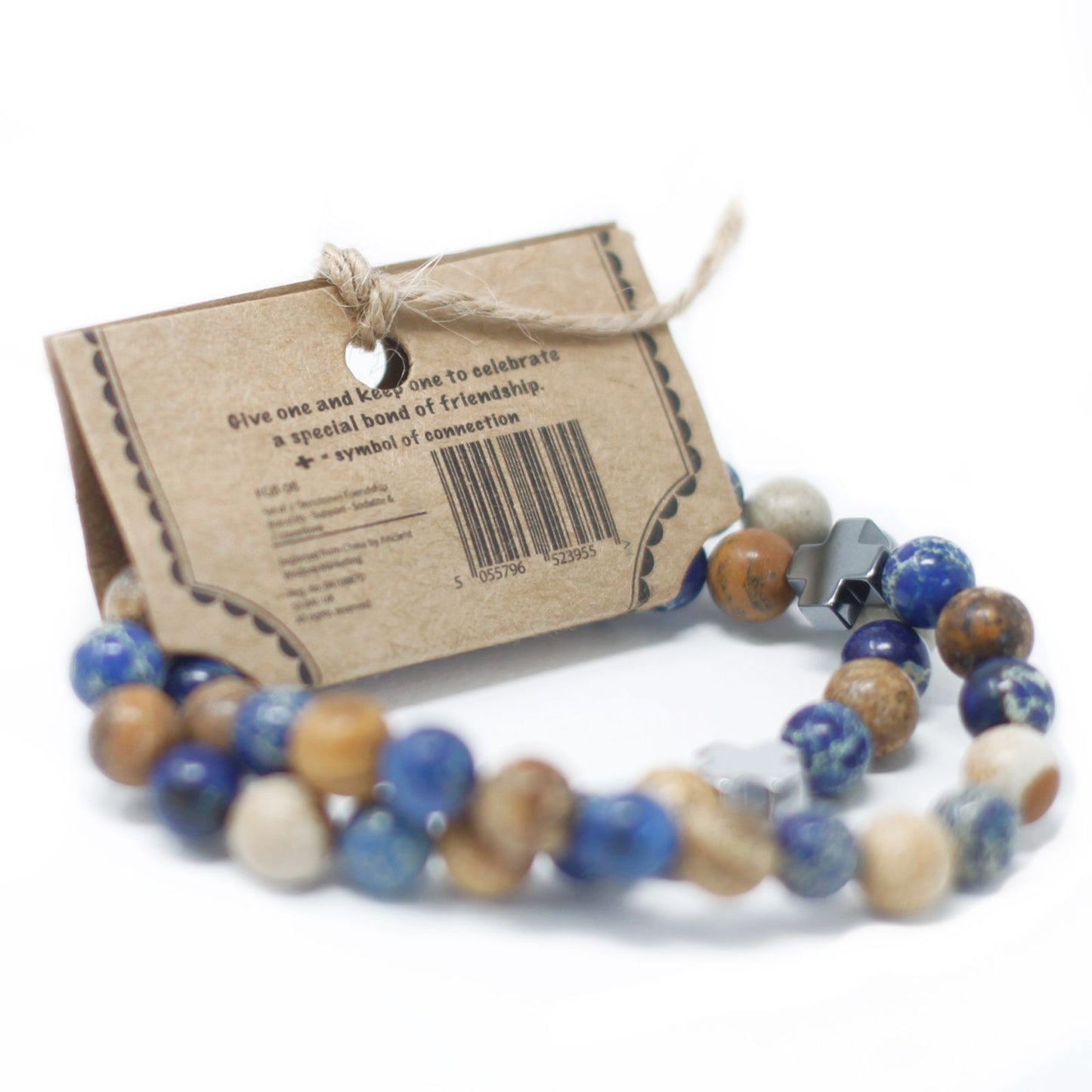 2 Pulseiras com Pedras Preciosas - Arco-íris