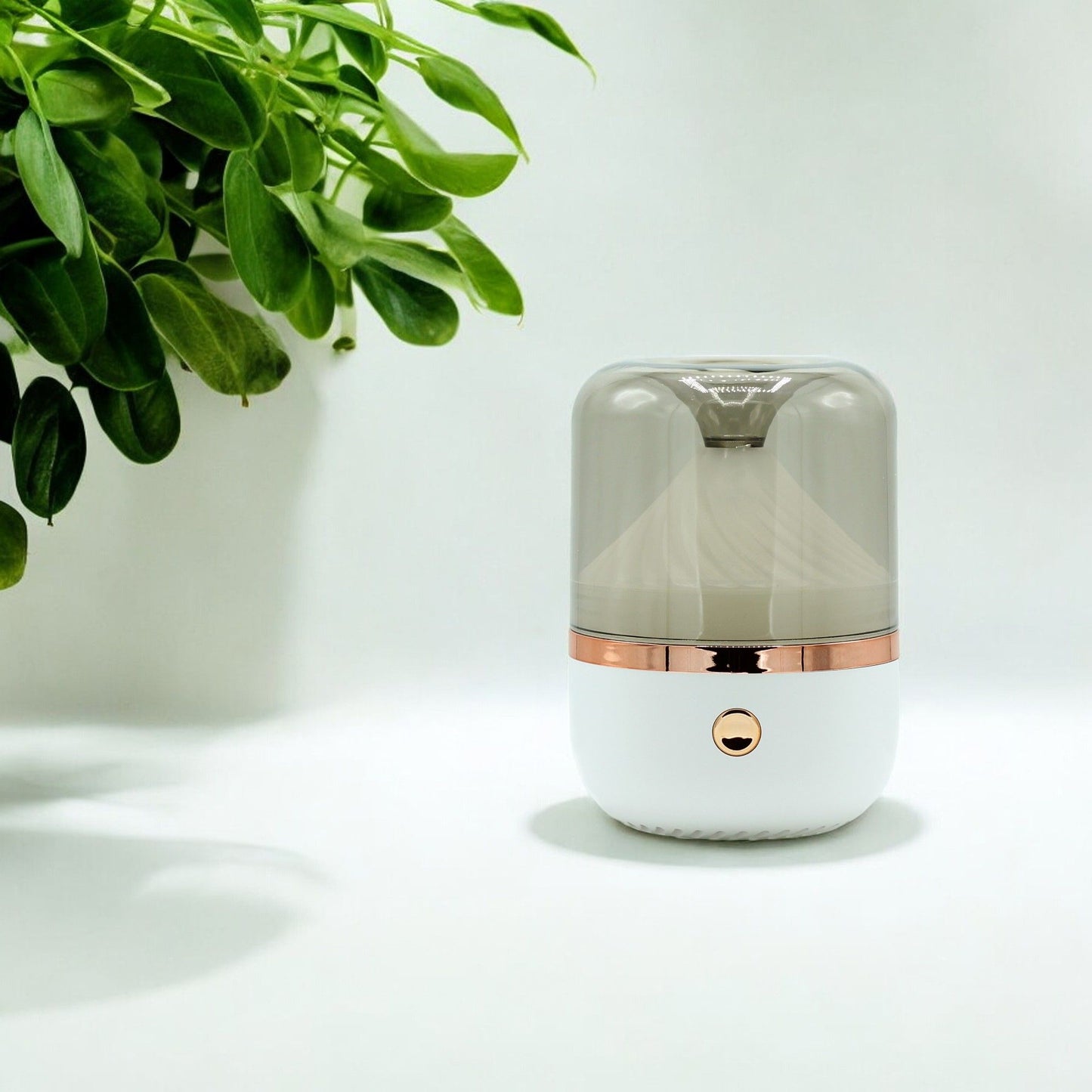 Difusor de Aroma Branco e Bronze - USB - Mudança de cor