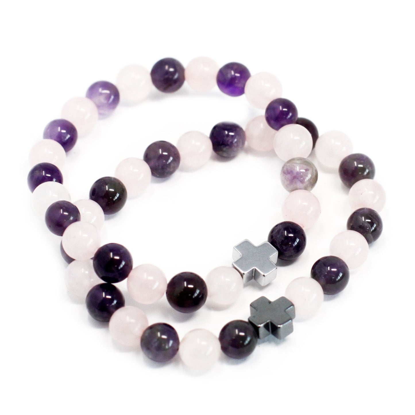 2 Pulseiras com Pedras Preciosas - Amor