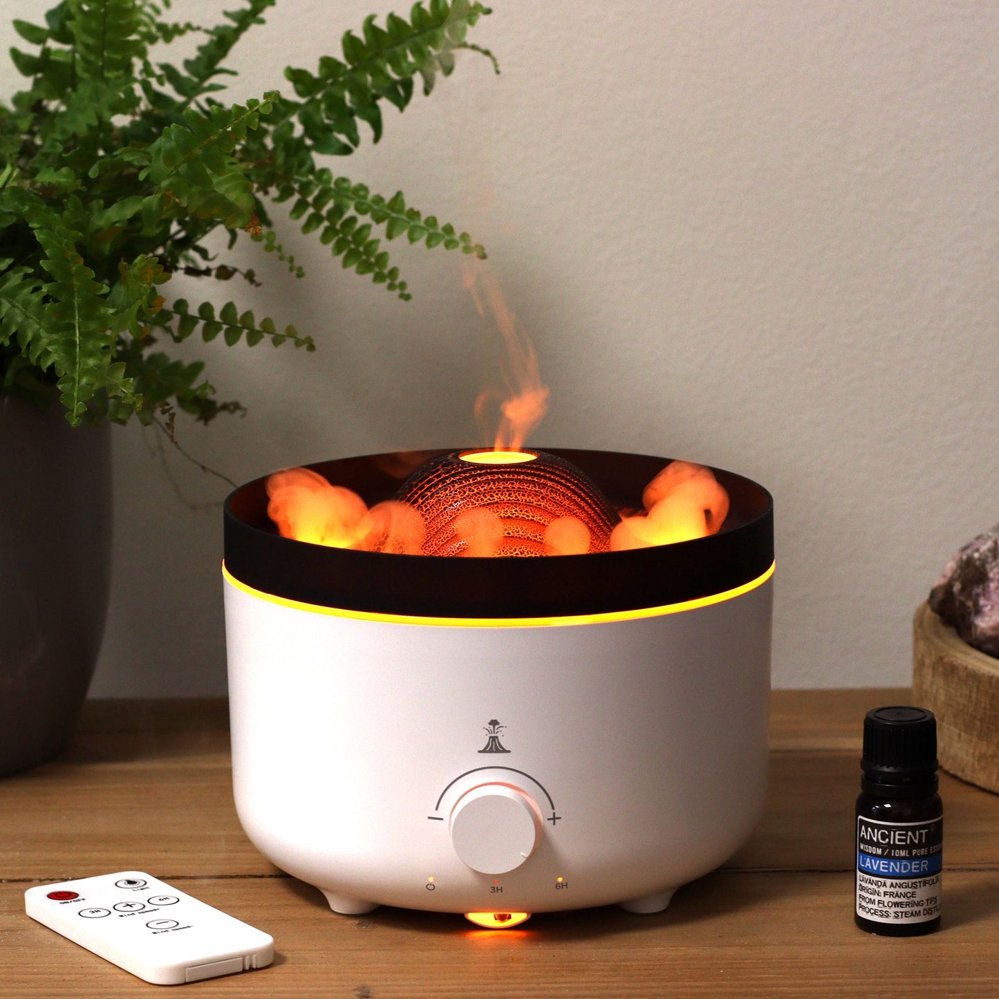 Difusor de Aroma Grande com Efeito Vulcão (tomada) Duas Cores