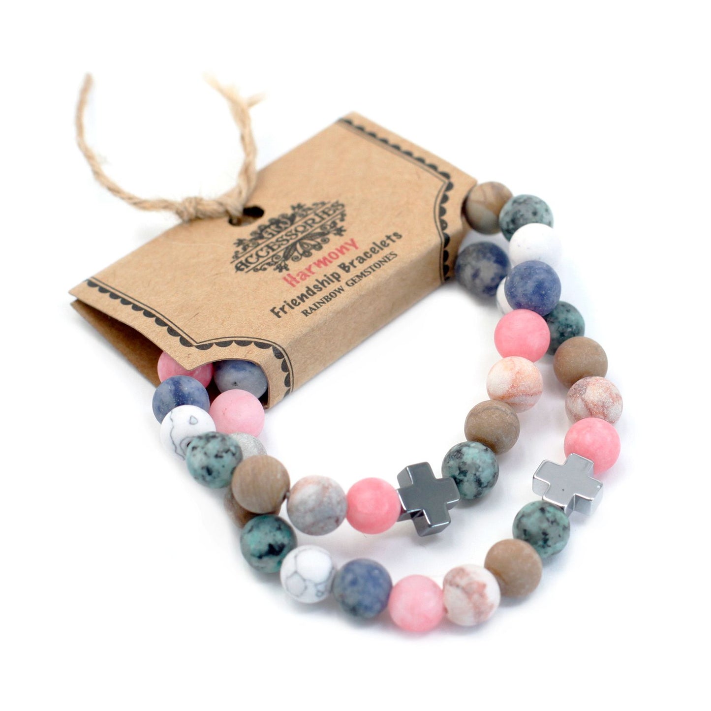 2 Pulseiras com Pedras Preciosas - Harmonia