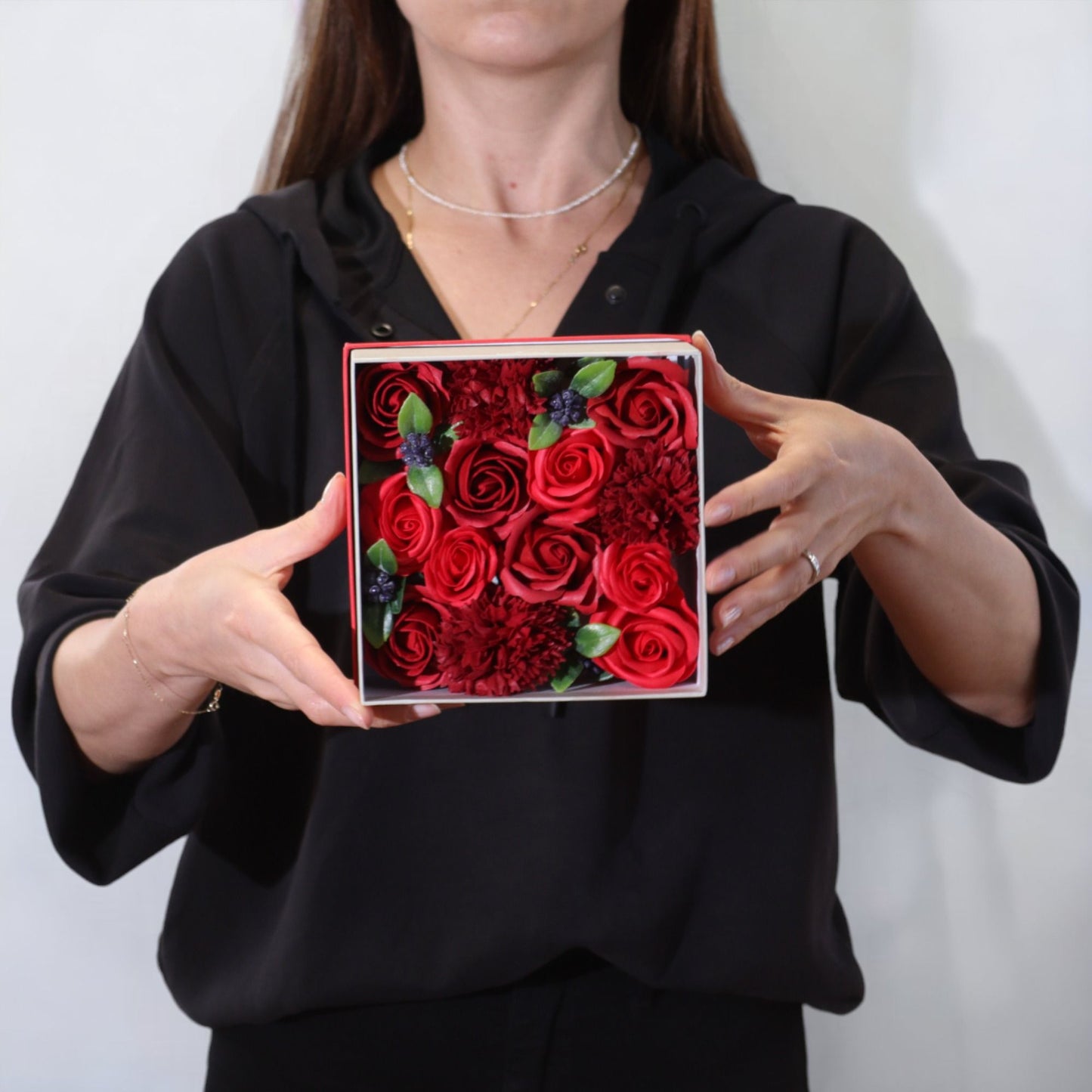 Caixa - Rosas Vermelhas Clássicas