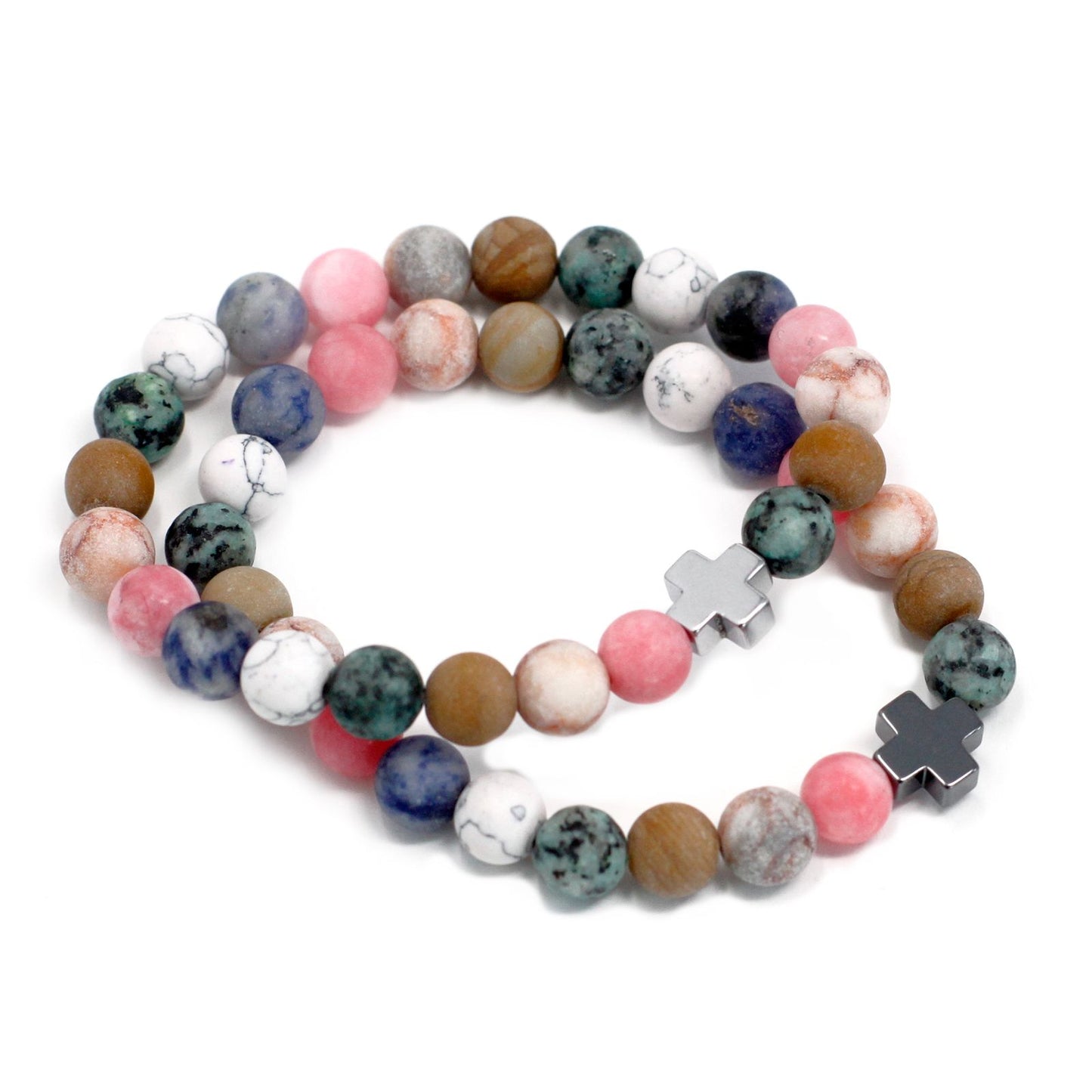 2 Pulseiras com Pedras Preciosas - Harmonia