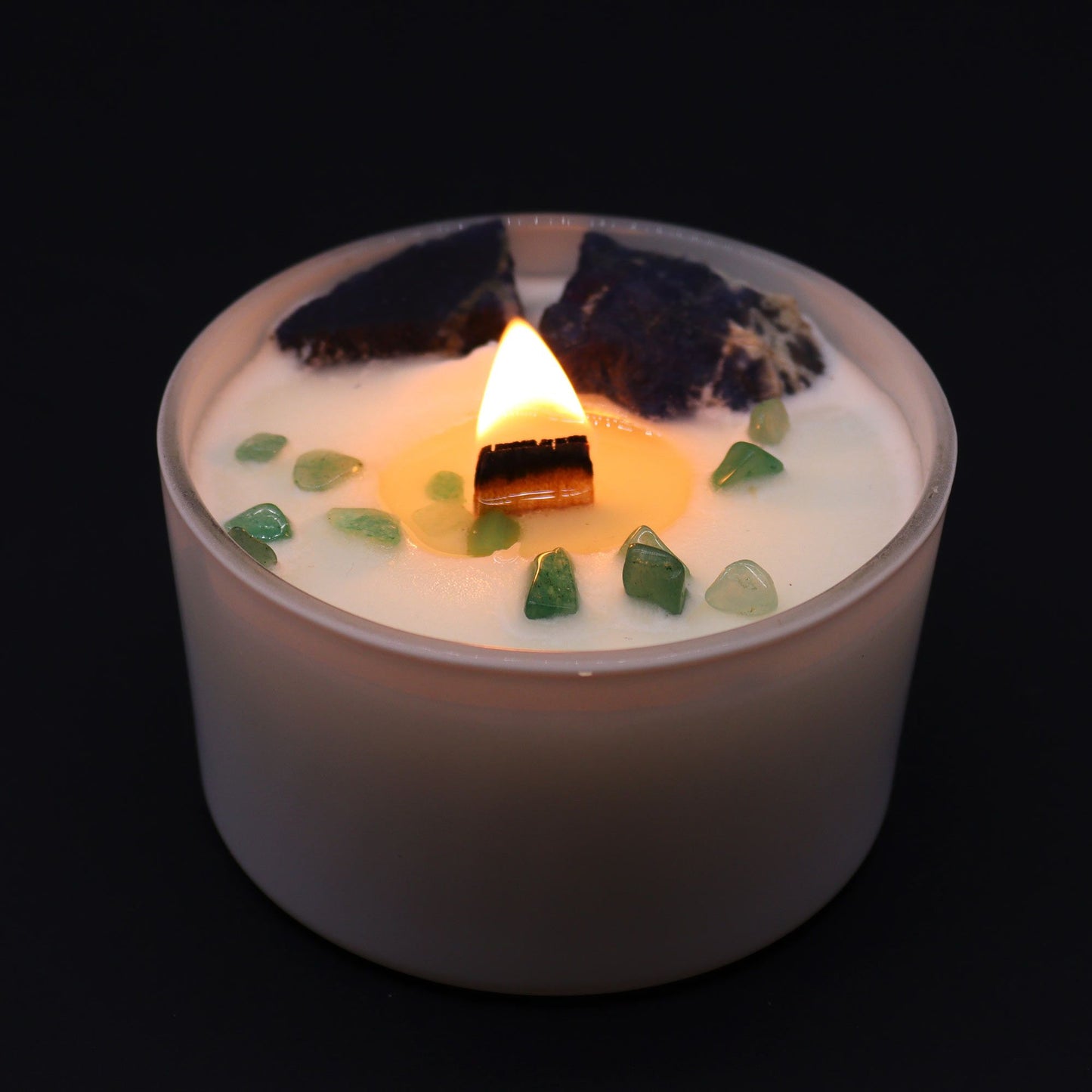 Vela de Cristal de Chakra - Chakra da Garganta