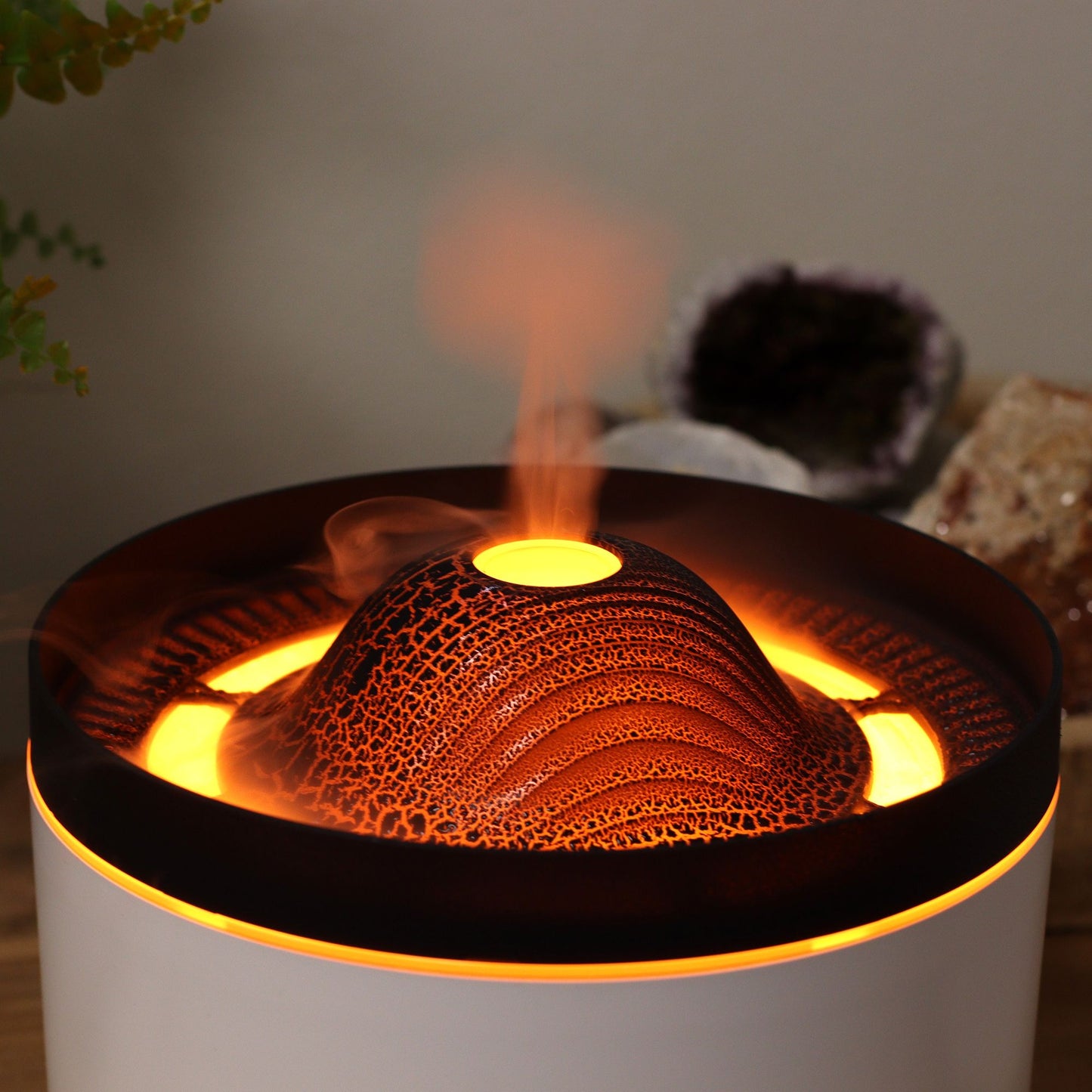 Difusor de Aroma Grande com Efeito Vulcão (tomada) Duas Cores