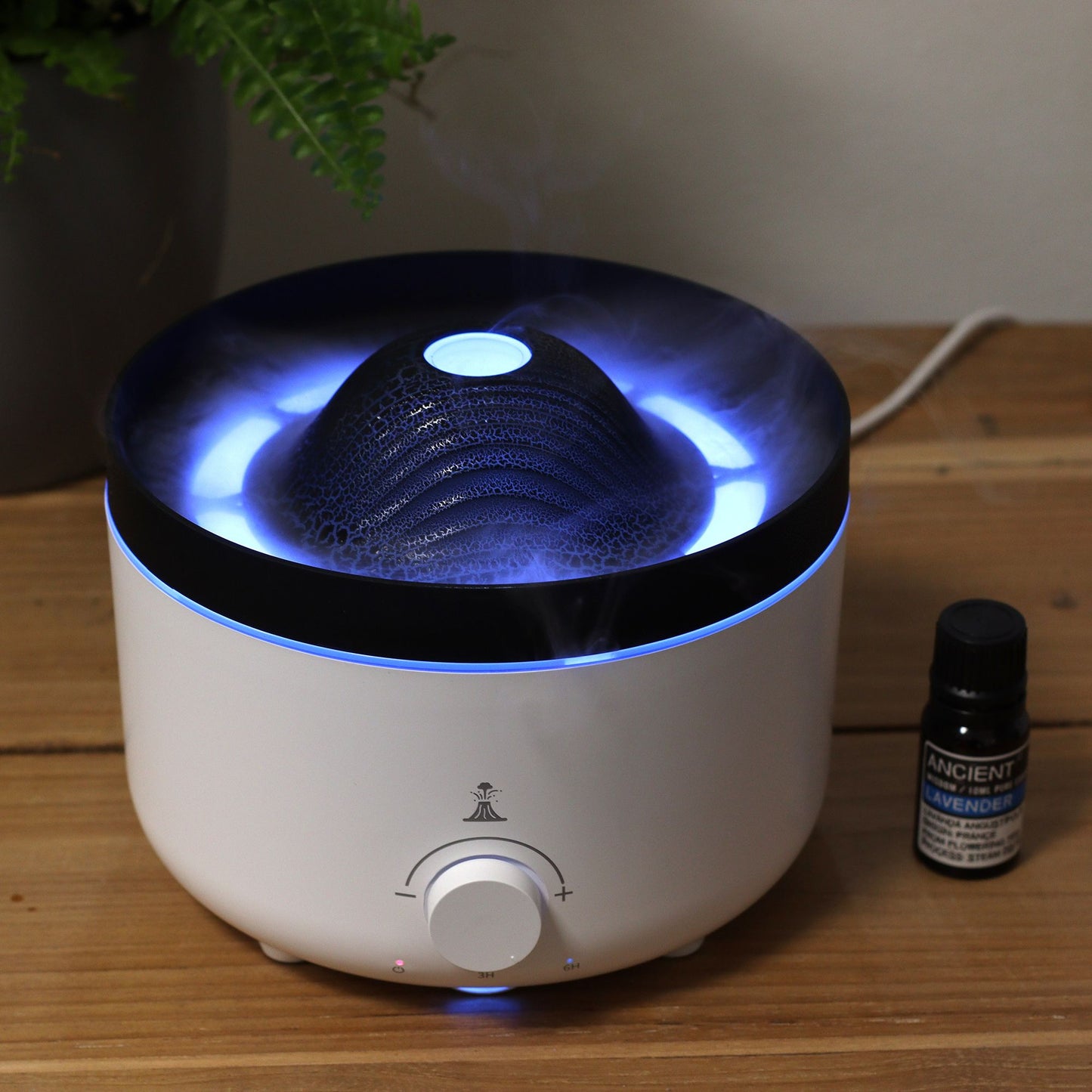 Difusor de Aroma Grande com Efeito Vulcão (tomada) Duas Cores