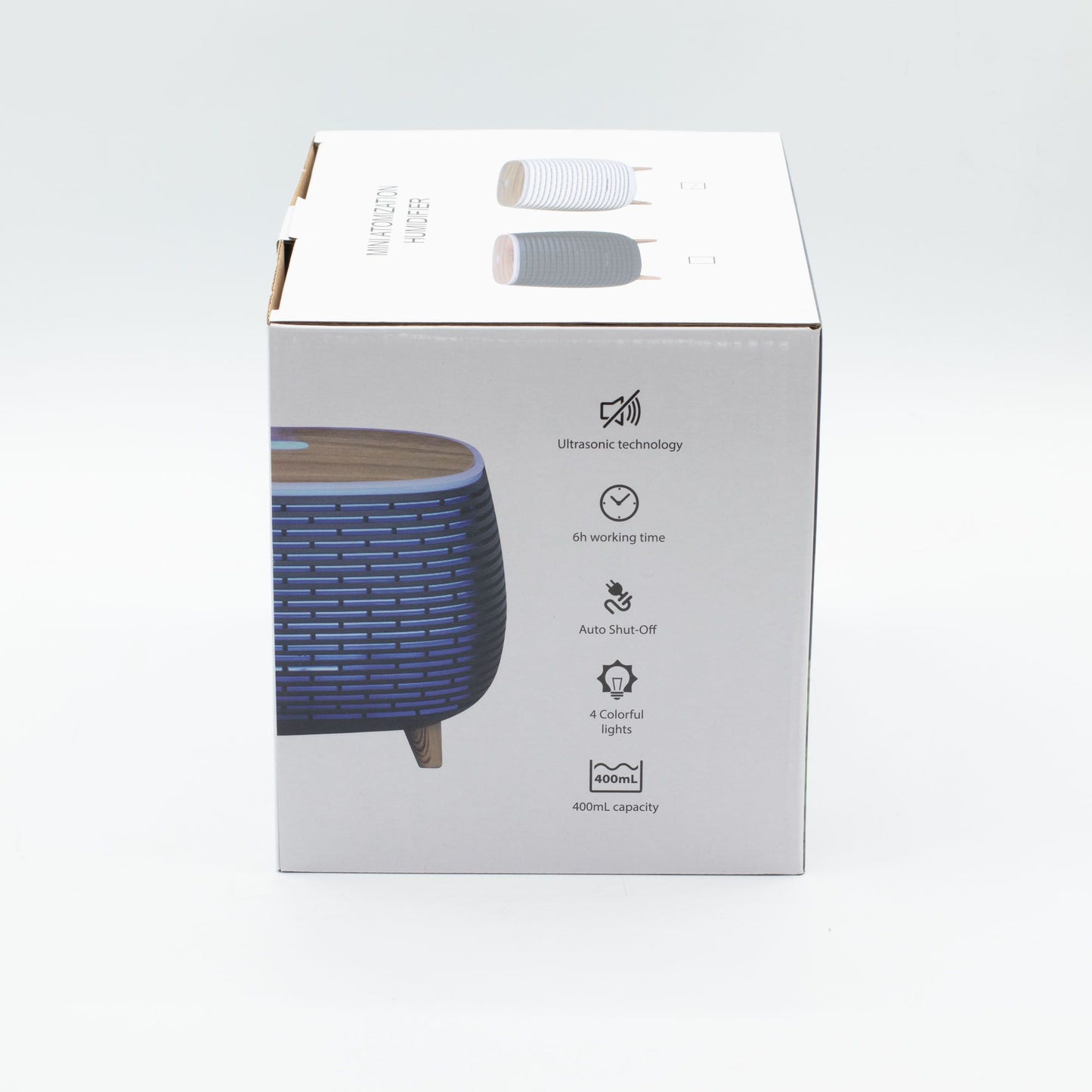 Aromaterapia Futurista com estrias - USB - Mudança de cor - Controlo remoto