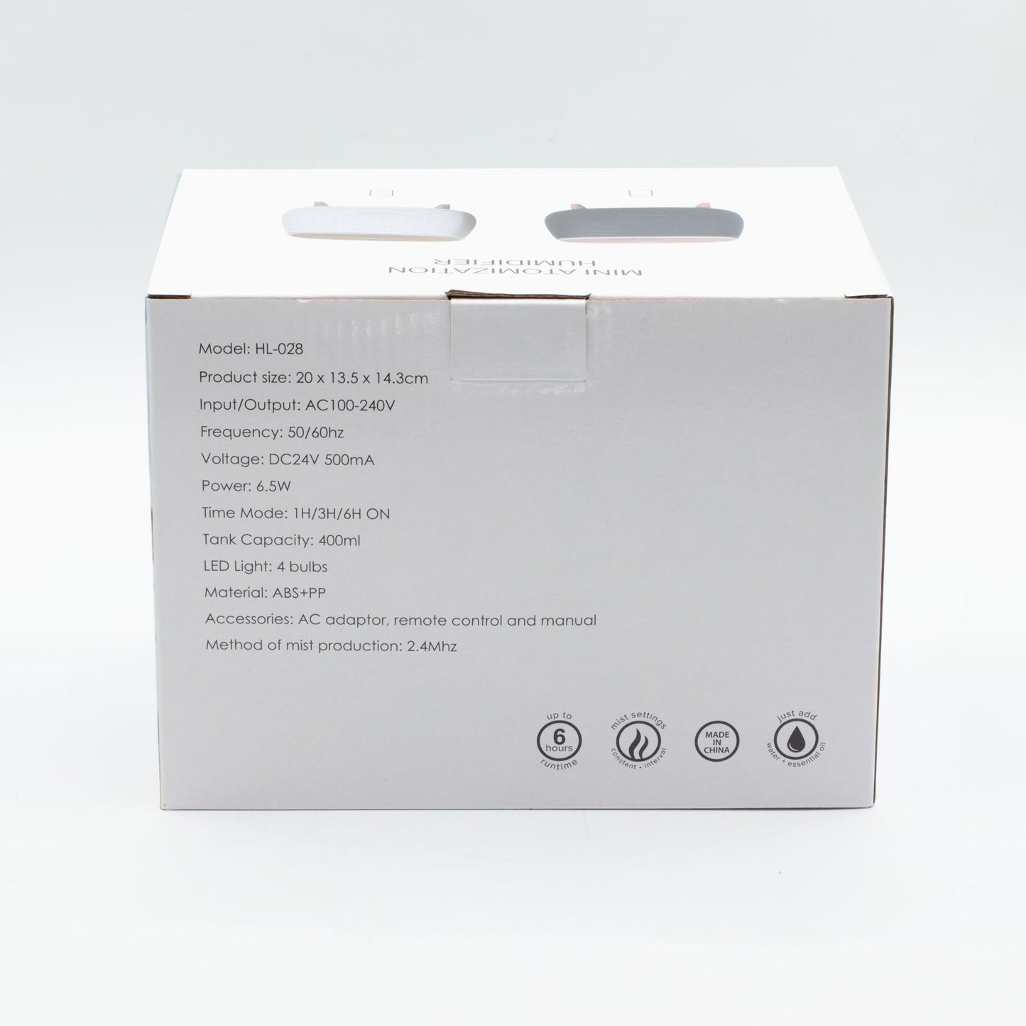 Aromaterapia Futurista com estrias - USB - Mudança de cor - Controlo remoto