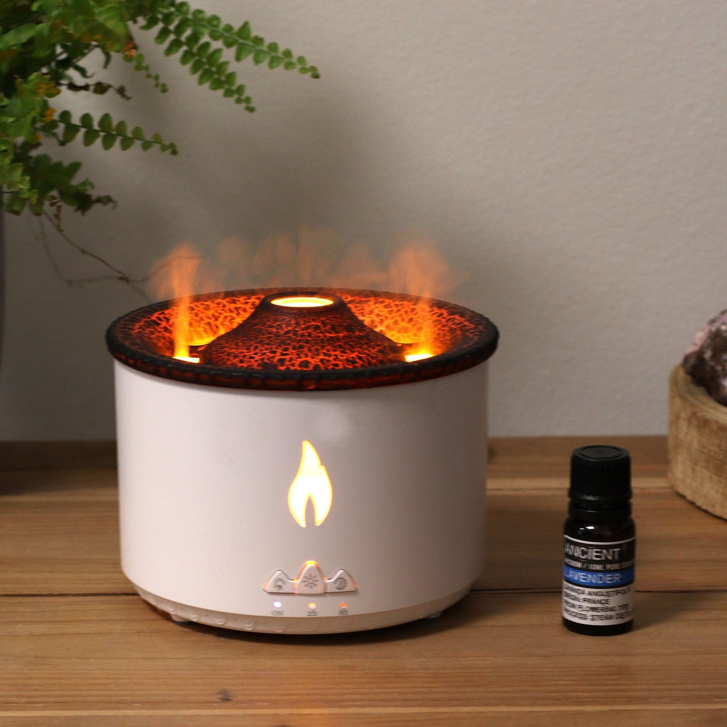 Difusor de Aroma Médio com Efeito Vulcão (tomada) Duas Cores