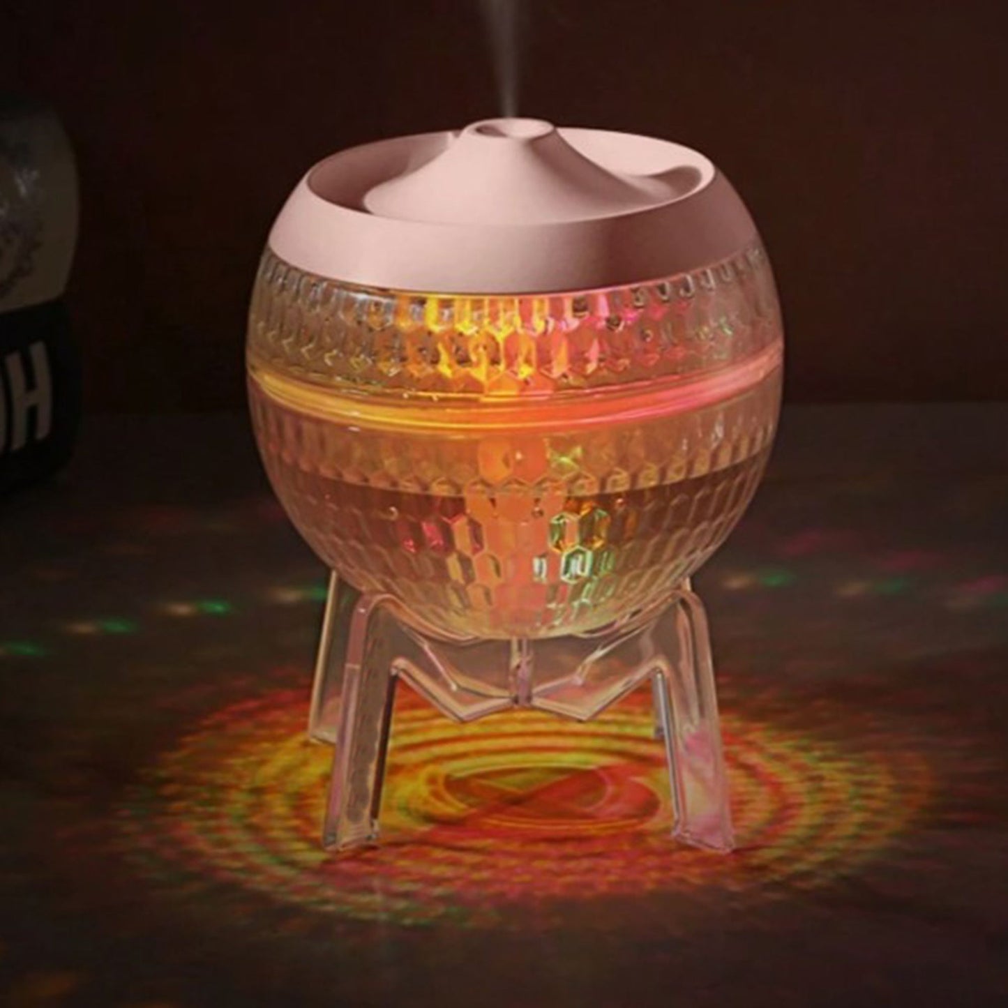 Difusor transparente Mondo Planet - USB - Mudança de cor (luz para baixo)