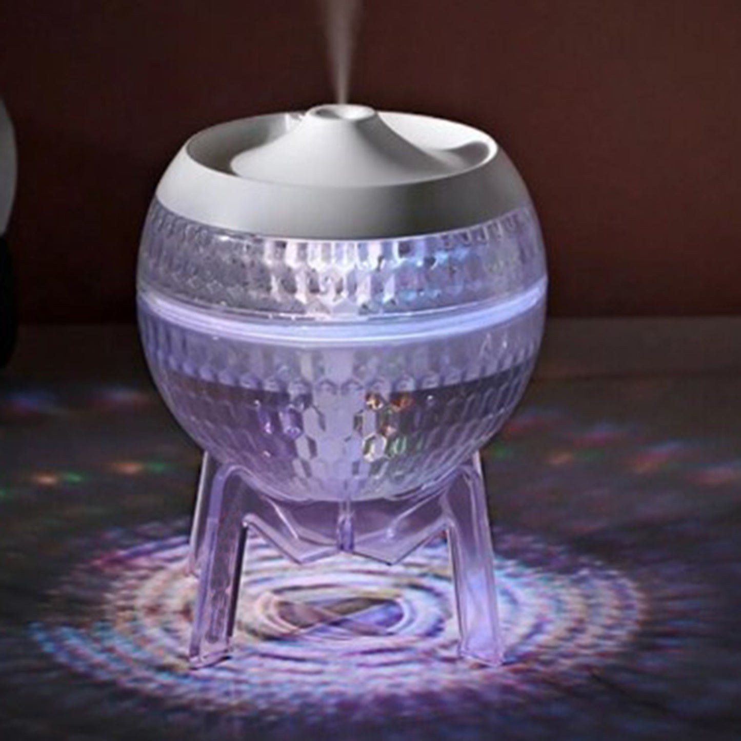 Difusor transparente Mondo Planet - USB - Mudança de cor (luz para baixo)