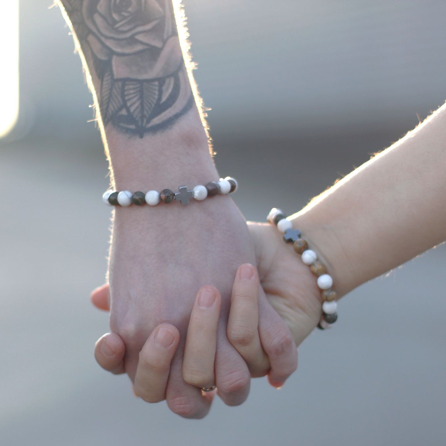 2 Pulseiras com Pedras Preciosas - Arco-íris