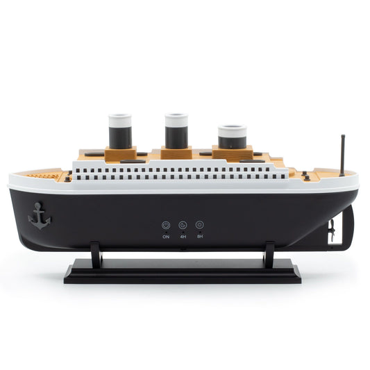 Difusor de aromas com efeito de modelo de barco e LED que muda de cor