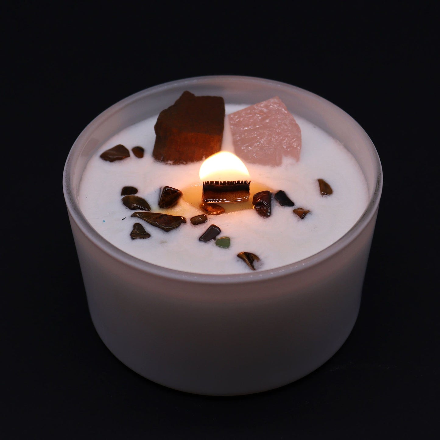 Vela de Cristal de Chakra - Chakra Sagrado