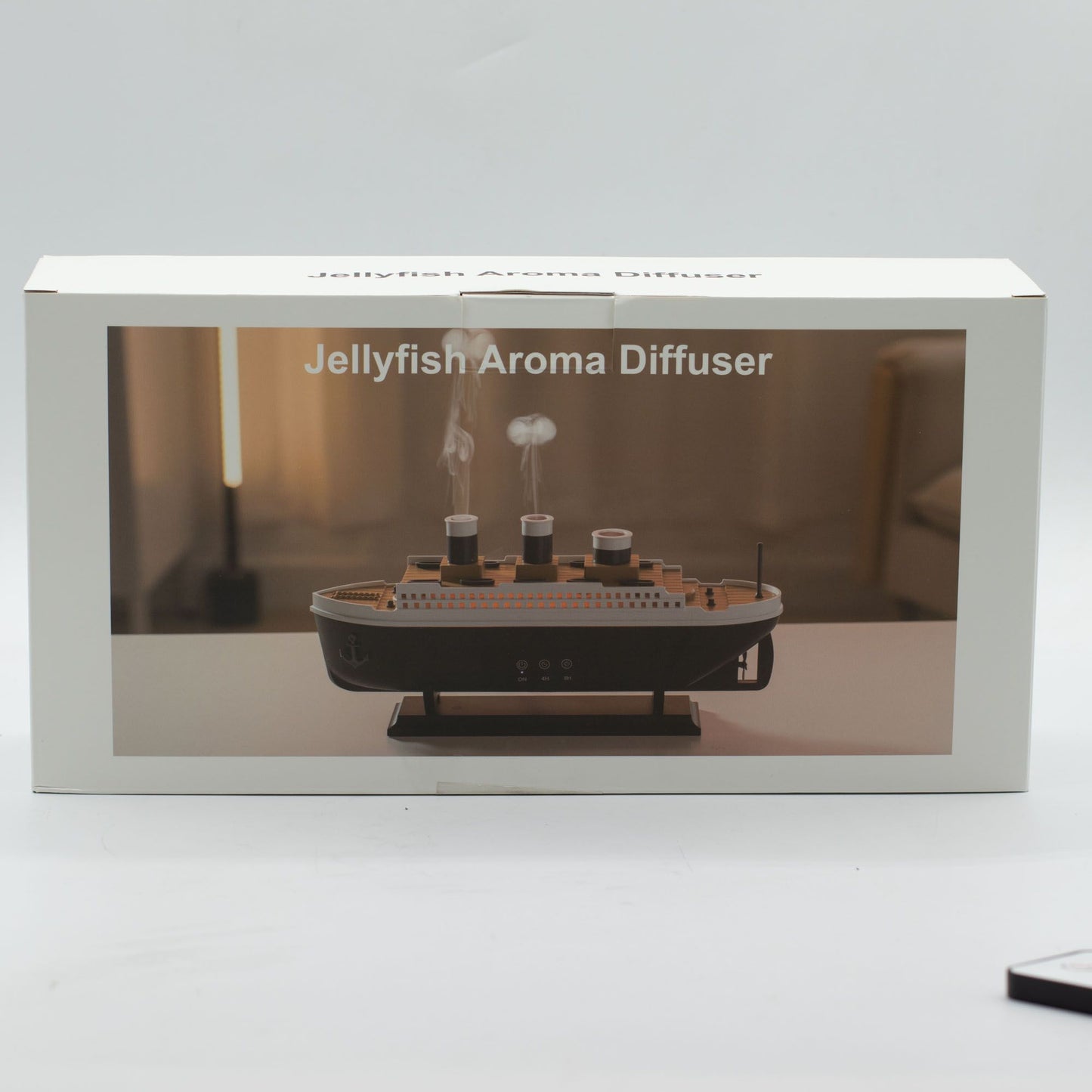 Difusor de aromas com efeito de modelo de barco e LED que muda de cor