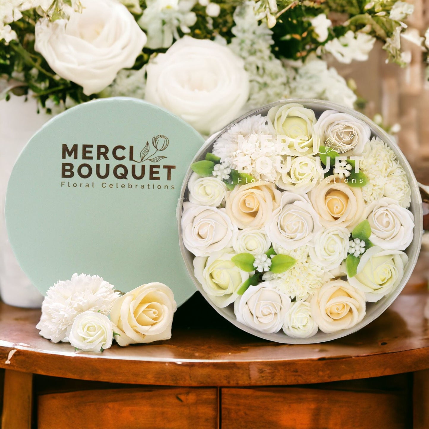 Caixa - Bênçãos de Casamento - Branco e Marfim