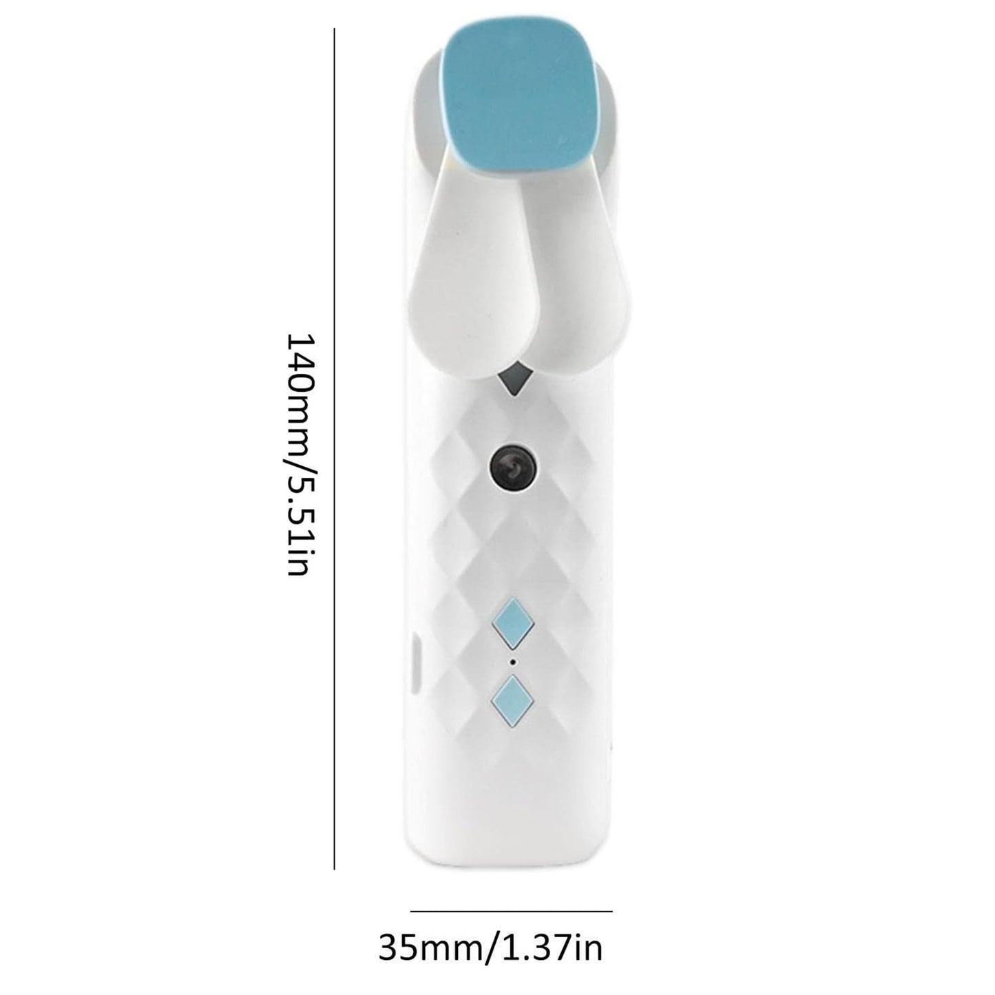 Ventilador e Pulverizador Facial Branco - USB