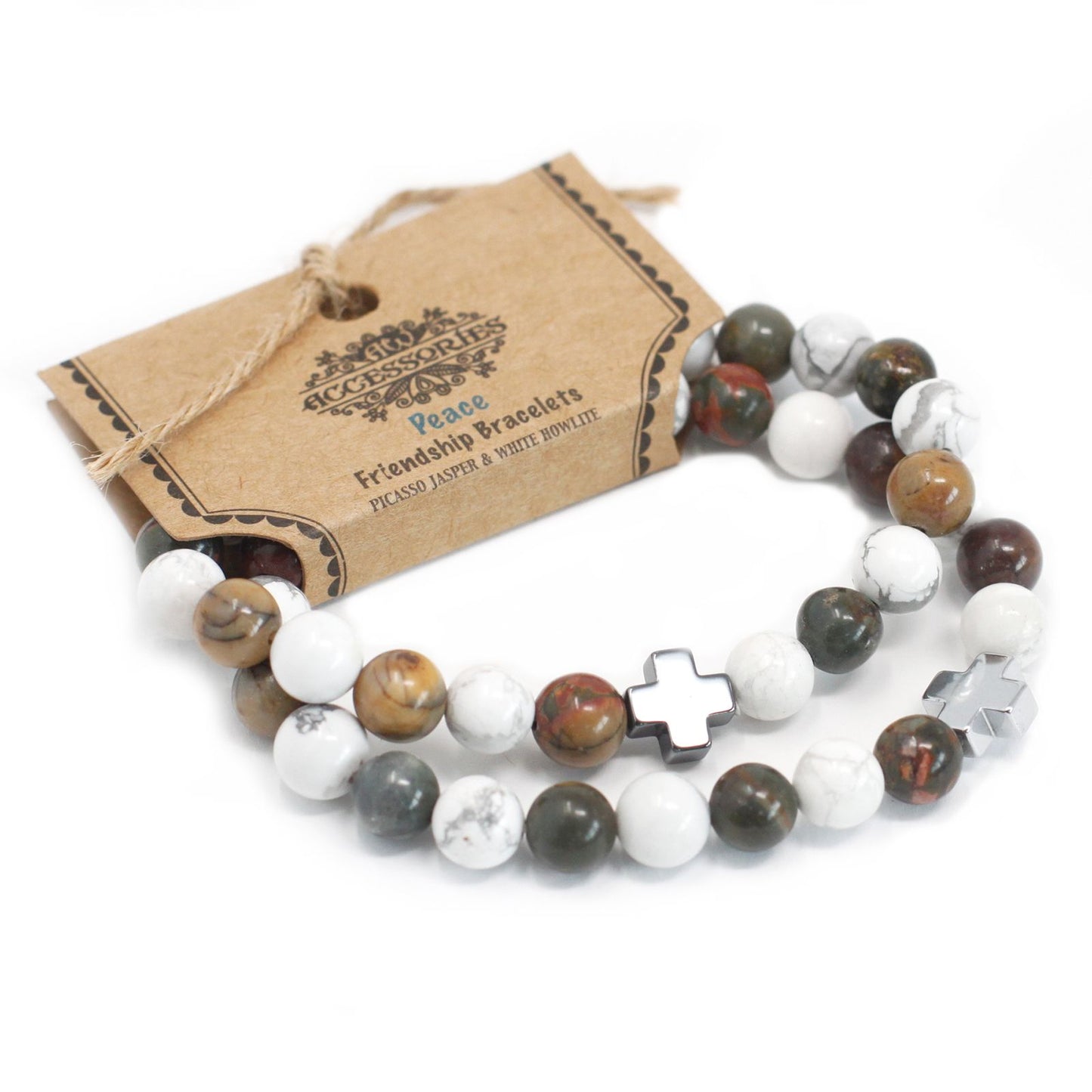 2 Pulseiras com Pedras Preciosas - Paz