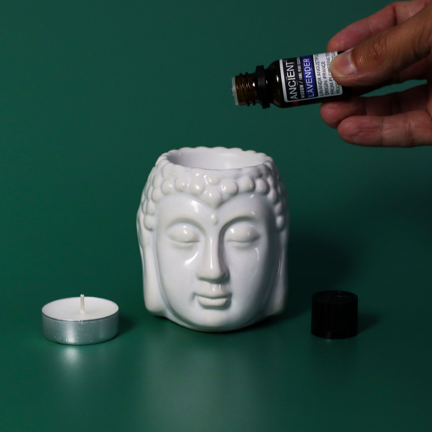 Conjunto de óleos essenciais de lavanda, árvore do chá e alecrim de 10 ml cada