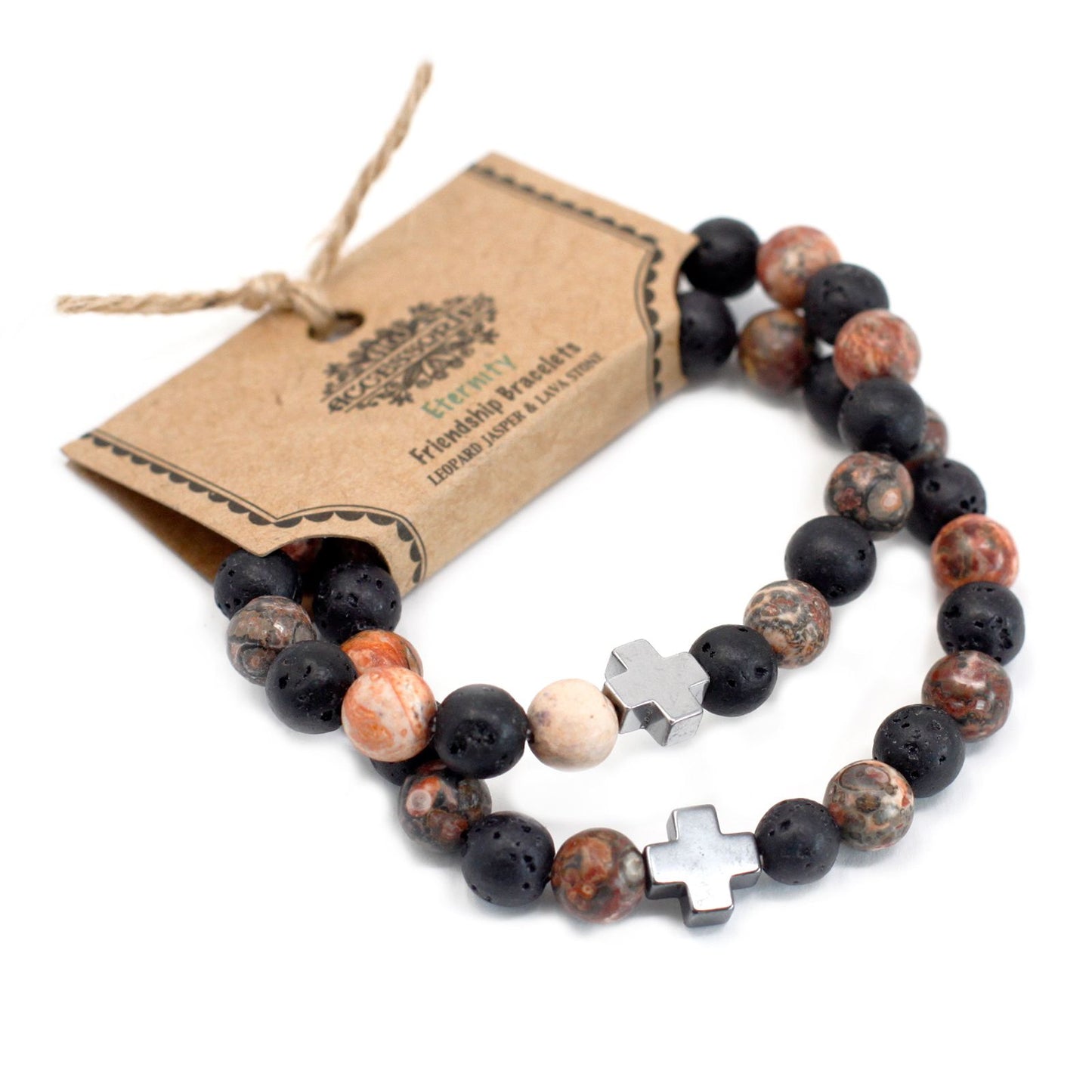 2 Pulseiras com Pedras Preciosas - Eternidade