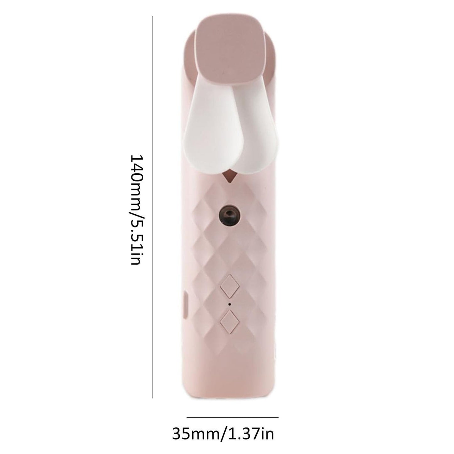 Ventilador e Pulverizador Facial Rosa - USB