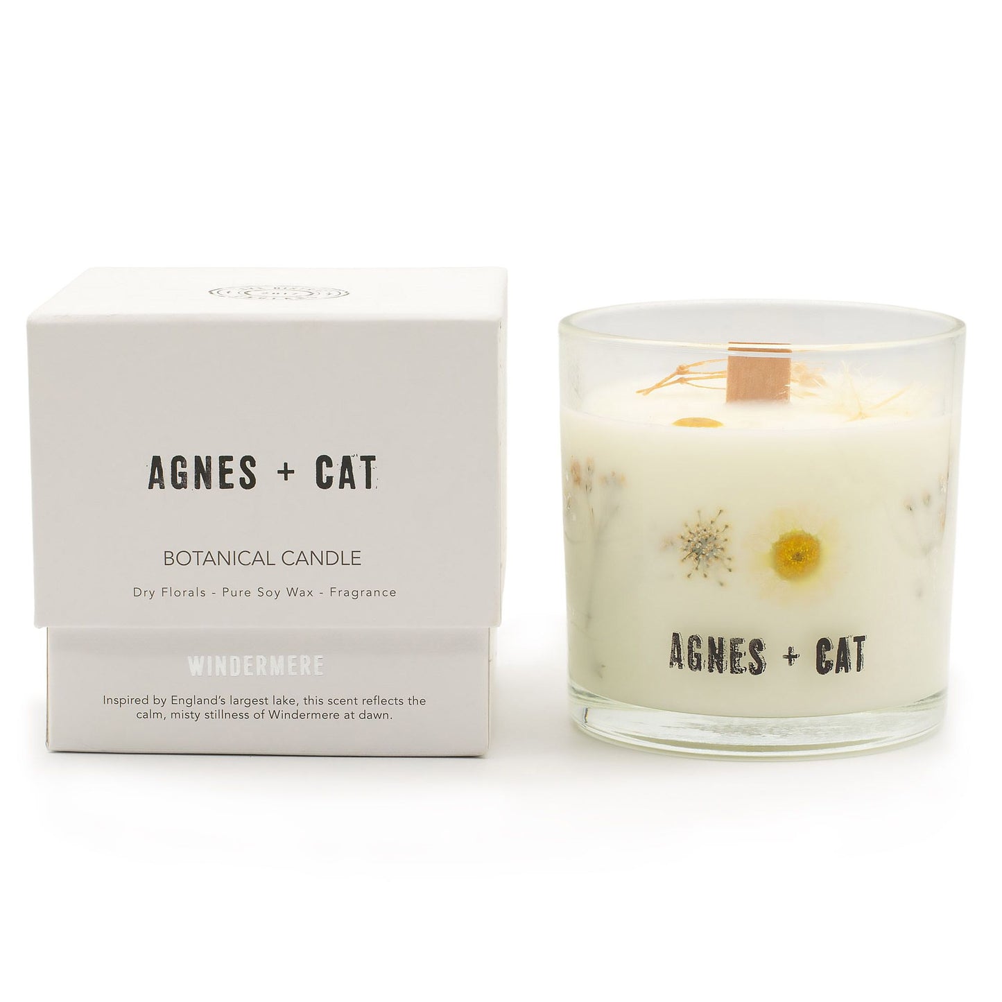 Agnes + Cat Vela de Cera de Soja Botânica - Windermere