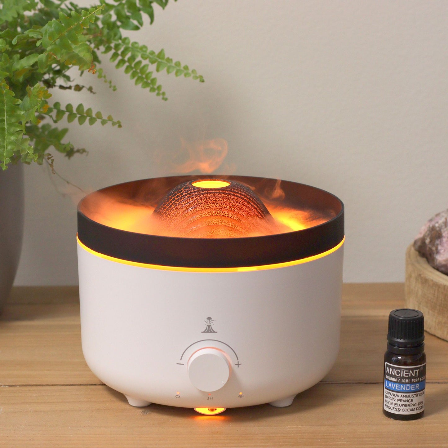 Difusor de Aroma Grande com Efeito Vulcão (tomada) Duas Cores
